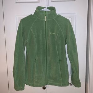 Green Columbia Fleece Zip-Up